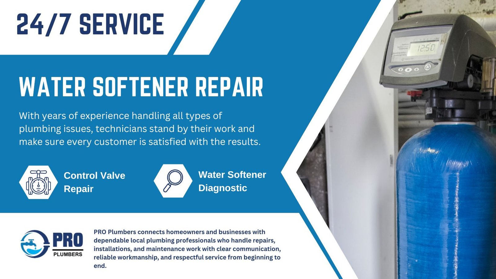 Water softener repair in Denton, TX